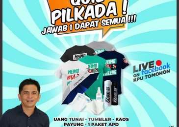 5 November, KPU Tomohon Host Quis Pilkada Jawab 1 Dapat Semua