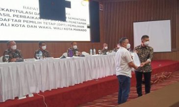 Diplenokan KPU DPT Manado Untuk Pilkada Berjumlah 328.539