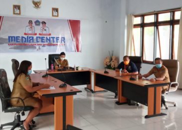 Melalui Video Confrence, Bupati Sitaro Ikuti Rakor Kesiapan Vaksinasi Covid19 dan Penegakan Protokol Kesehatan