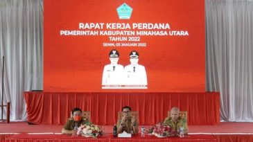 Bahas Point Penting dan Program Pemkab Minut, JGKWL Pimpin Rapat Kerja Perdana