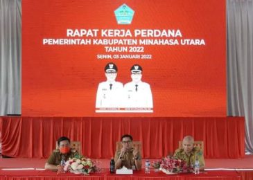 Bahas Point Penting dan Program Pemkab Minut, JGKWL Pimpin Rapat Kerja Perdana