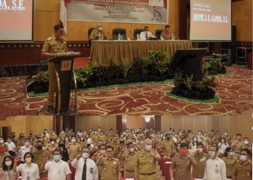 Tingkatkan Akuntabilitas dan Trasparan, Bupati Joune Ganda Buka Bimtek Aplikasi F-MIS