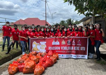 Road Show Pertama, Peserta Utu Keke Bersih-bersih di Desa Kema 3