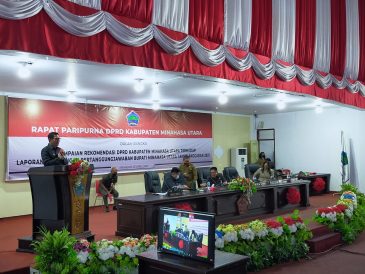 Bupati Joune Ganda Terima Rekomendasi DPRD Atas LKPJ Tahun 2021