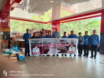 Peduli Bencana di Minsel, JG-KWL Salurkan Bantuan Bapok