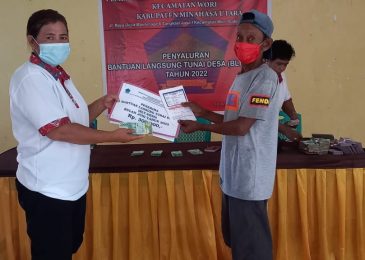 Pemdes Tangkasi Salurkan BLT Triwulan Dua Untuk 74 KPM