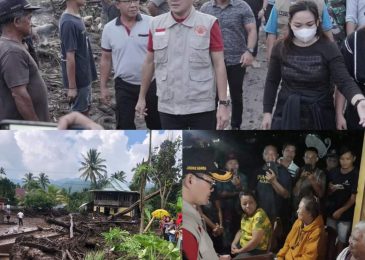 Gerak Cepat, Bupati Joune Ganda Tinjau Lokasi Banjir Bandang di Desa Klabat