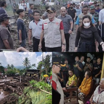 Gerak Cepat, Bupati Joune Ganda Tinjau Lokasi Banjir Bandang di Desa Klabat