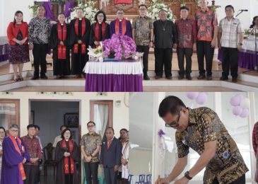 Joune Ganda Resmikan Gedung Pastori GMIM Hermon Kulu