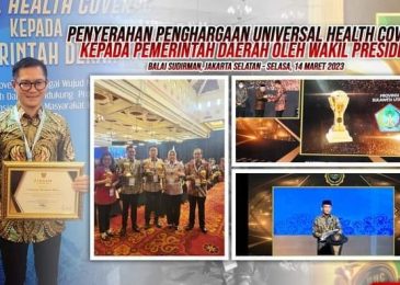 Joune Ganda Terima Penghargaan Universal Health Coverage Dari BPJS Kesehatan RI