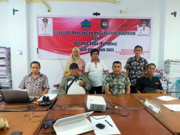 Pemdes Mantehage II Tangkasi Bersama BPD Selesai Mengikuti Evaluasi RAPBDes 2023