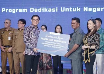 Bupati Joune Ganda Hadiri Penyerahan PSBI Bagi Pulau Bangka