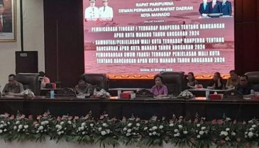 DPRD Manado Gelar Paripurna Ranperda R-APBD 2024