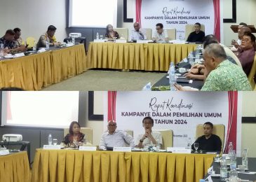 Jelang Pemilu 2024, KPU Minut Gelar Rakor Bersama Partai Politik dan Forkopimda